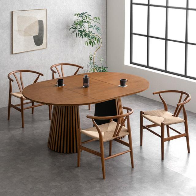 ペーパーコード ダイニングチェア 4脚セット 完成品 アッシュ 木製