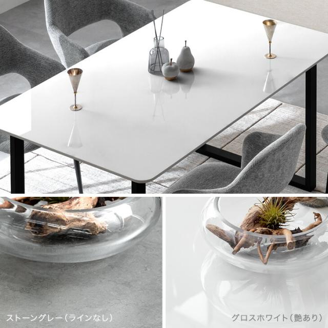 セラミック ダイニングテーブル 単品 4人掛け 180 長方形 ダイニング テーブル セラミック天板 セラミックテーブル 食卓テーブル 幅180 180cm 4人 4人用 黒脚 スチール 【超大型】【後払/時間指定NG】_3