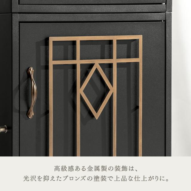 宅配ボックス 押し込み式 複数投函 OK 大容量 100L プッシュキー 一戸建て用 戸建て 宅配box 置き型 置き配 荷物 受け取り ボックス 盗難防止 複数受取 屋外 防水 大型 シンプル おしゃれ LIVBOX リブボックス_2
