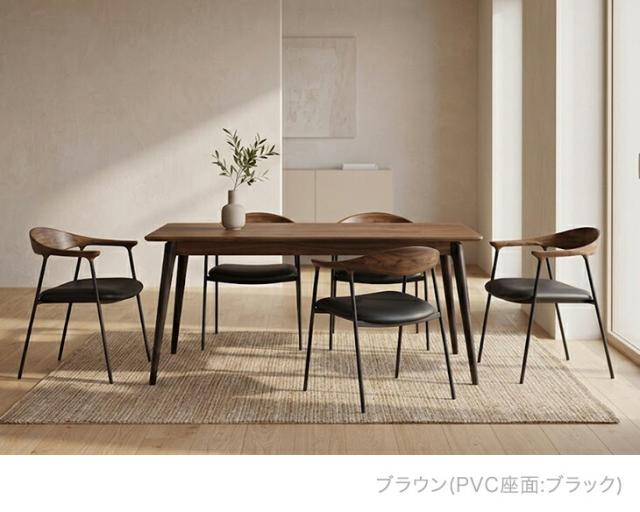天然木 アカシア ダイニングチェア 完成品 1脚 ダイニング 木製椅子 木製チェア 木製 チェア チェアー 椅子 イス ダイニングチェアー ダイニング椅子 食卓椅子 食卓 クッション 肘付き おしゃれ 北欧 モダン 単脚_2