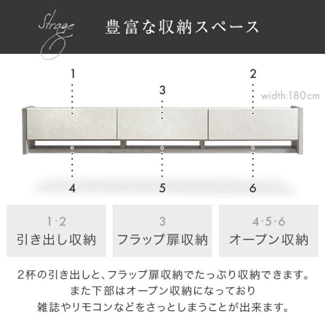 フロート テレビ台 壁掛け 完成品 国産 180cm テレビボード フロートタイプ テレビラック TVラック フロートボード TV台 TVボード 50インチ 50型 55インチ 55型 65インチ 日本製 浮かせる 【超大型】【後払/時間指定NG】_6