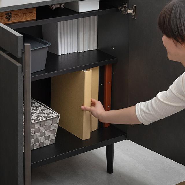 ストーン調 サイドボード 完成品 120cm キャビネット チェスト サイド