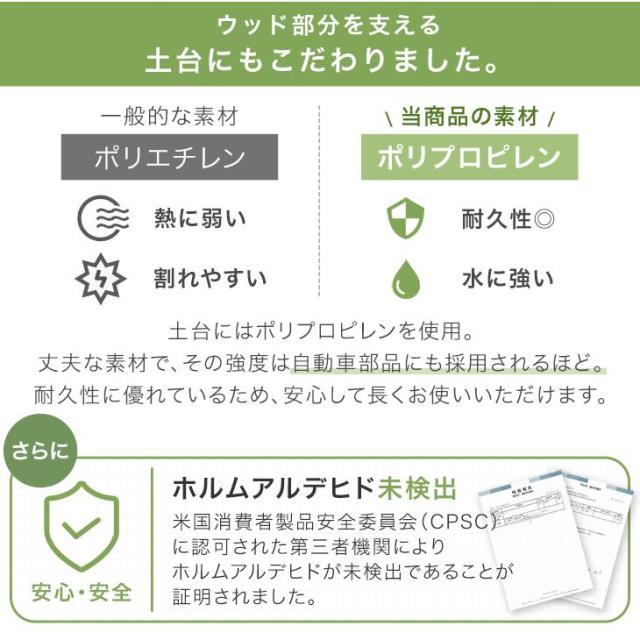 【10:00〜P5%還元】 超高耐久800kg 人工木 ウッドパネル 天然木粉 81枚セット ジョイント ウッドタイル ウッド パネル タイル デッキパネル ウッドデッキ フロアデッキ テラス ガーデン ガーデニング DIY ジョイント式_9