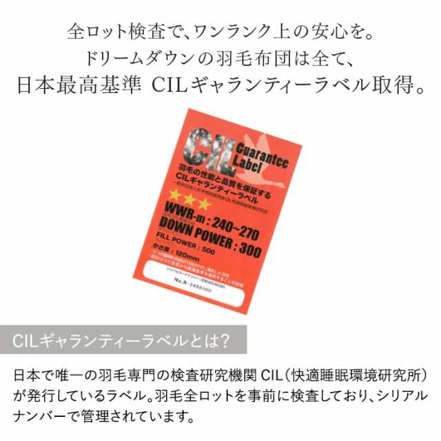 羽毛布団 シングル 掛け布団 日本製 7年保証 立体キルト ホワイト