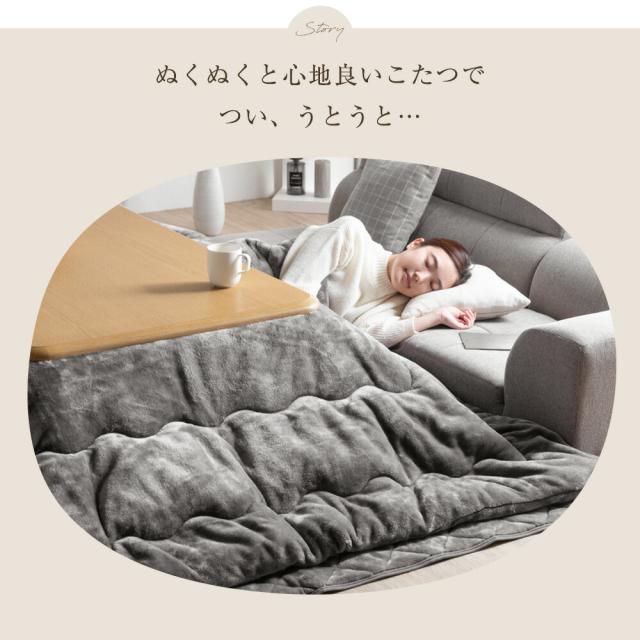 【在庫一掃プライス】 もはや、こたつ。 掛け布団 ダブル 吸湿発熱 日本製 洗える 抗菌 防臭 掛布団 掛ふとん かけふとん 布団 ふとん 冬 冬用布団 冬用掛け布団 洗える掛け布団 フリース ボリューム 暖かい 発熱 とろりん もはやこたつ_2