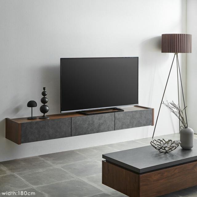 テレビ台 フロート 壁掛け 完成品 国産 150cm テレビボード フロートタイプ テレビラック 32型 40インチ 50インチ 50型 55インチ 55型 65インチ 65型 対応 180 収納 引き出し おしゃれ 日本製 北欧 【超大型】【後払/時間指定NG】_2