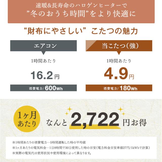 速暖2秒 ストーン調 ダイニングこたつ  4人掛け 135×85cm ハロゲンヒーター 手元コントローラー ダイニング 高脚こたつ こたつテーブル こたつ テーブル ダイニングテーブル 4人用 4人 おしゃれ 【超大型】【後払/時間指定NG】_5