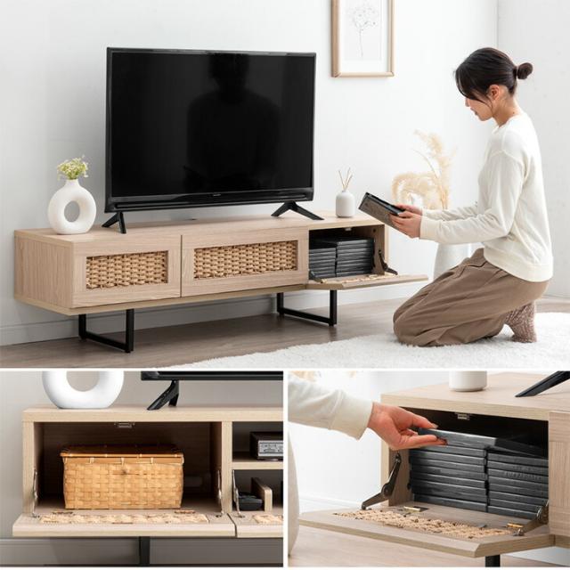 当店オリジナル！ペーパーコードテレビ台 テレビ台 テレビボード 140cm TV台 ローボード 収納 脚付き テレビラック 韓国インテリア 幅140cm AVボード 韓国風 木製 おしゃれ モダン かわいい_7
