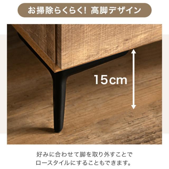 【搬入設置込み】ヴィンテージ調 食器棚 キッチンボード ダイニングボード キッチンキャビネット 国産 完成品 幅80 カップボード キッチン収納 引き出し 収納 天然木 木製 大川家具 おしゃれ 【超大型】【後払/時間指定NG】_6