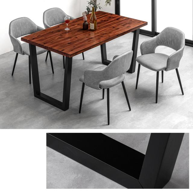 ダイニングテーブル 4人掛け 140 × 80 長方形 天然木 単品 4人 4人掛 4