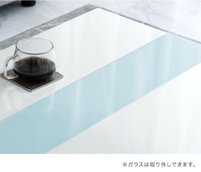 【正午〜P5%還元】 収納付き センターテーブル 幅110cm 引き出し ローテーブル リビングテーブル リビング テーブル 収納 引き出し付き コンパクト 四角 長方形 110 北欧 モダン ガラス 高級感 鏡面 大理石 調 新生活