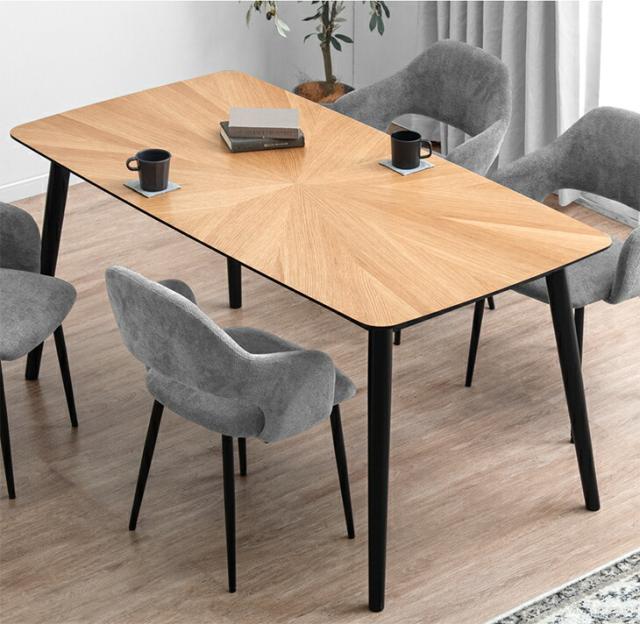 ミラー家具 ダイニングテーブル 150cm 4人掛け 長方形 ミラー家具