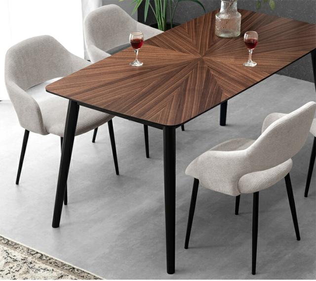 ダイニングテーブル 単品 幅150cm 4人掛け 天然木 長方形 4人掛