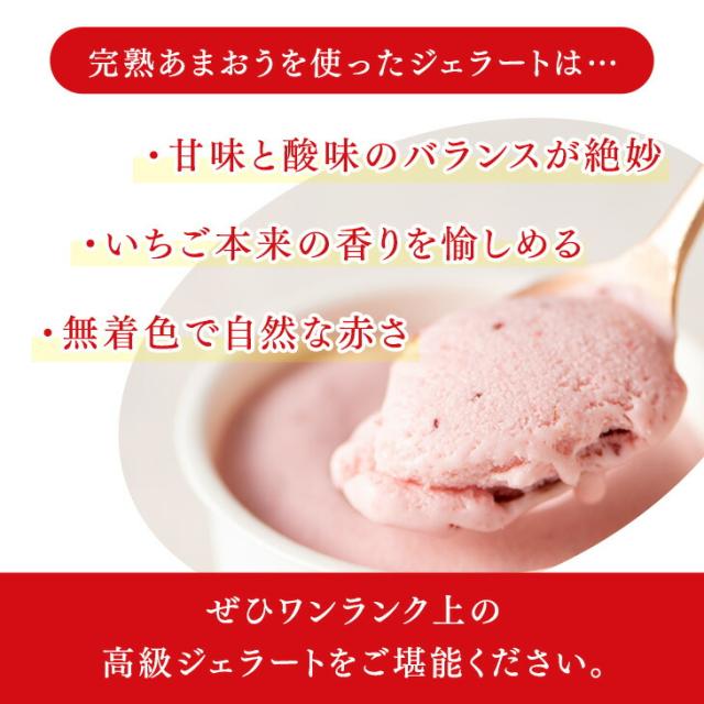武下さんちの“完熟” あまおうミルクジェラート 究極いちご含有率50％ 12個 ギフト いちご 福岡県 ミルク ジェラート アイス アイスクリーム シャーベット カップアイス 苺 イチゴ 果物 ギフトセット 無着色 完熟 敬老の日