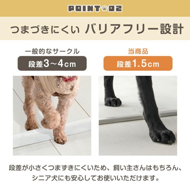 大型犬対応 バリアフリー ペットケージ 高さ100cm 超ハイタイプ 6枚 折りたたみ 扉 ドア付き 組み替え ケージ ドッグケージ サークル ペットサークル ドッグサークル 柵 犬 犬用 中型犬 大型犬 大型 室内 拡張 おしゃれ_5