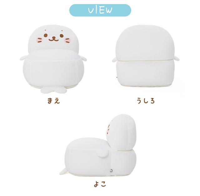 ビーズクッション しろたんビーズソファ 日本製 ビーズ カバー ソファ ビーズ クッション椅子 ビーズソファ 国産 クッション しろたん プレゼント 一人掛け 1P ジャンボ スゴビーズ_12