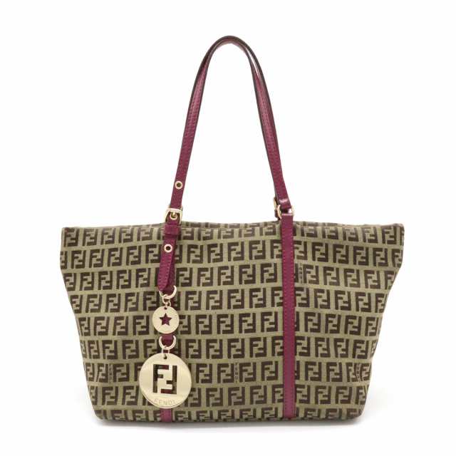 バッグ】FENDI フェンディ ズッキーノ ズッカ柄 ハンドバッグ トート