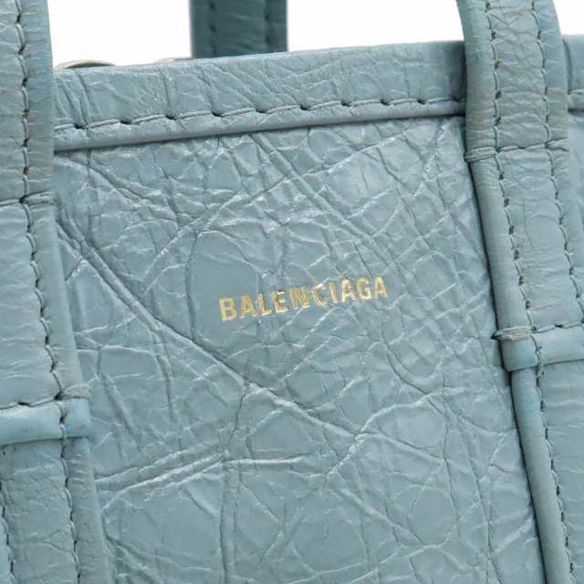 バッグ】BALENCIAGA バレンシアガ バザール ショッパーXXS ロゴ トート