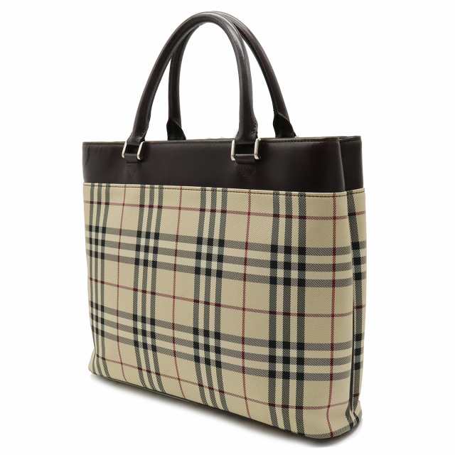 バッグ】BURBERRY バーバリー ノバチェック チェック柄 トートバッグ