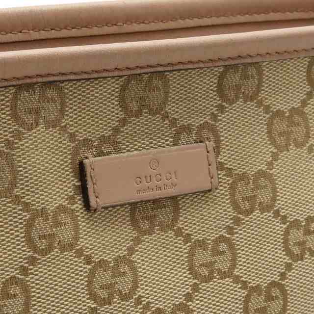 バッグ】GUCCI グッチ GGキャンバス ショルダーバッグ 斜め掛け レザー