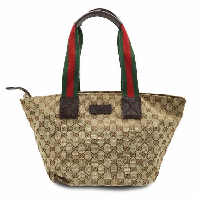 お買上特典 GUCCI グッチ GGキャンバス シェリーライン トートバッグ