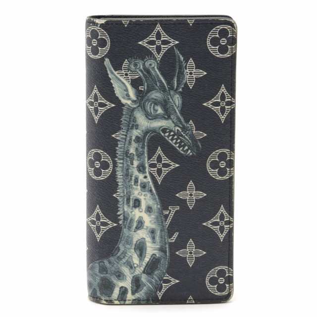 【財布】LOUIS VUITTON ルイ ヴィトン モノグラムサバンナ ポルトフォイユ ブラザ アンクル チャップマン ブラザーズ コラボ キリン  アニ｜au PAY マーケット
