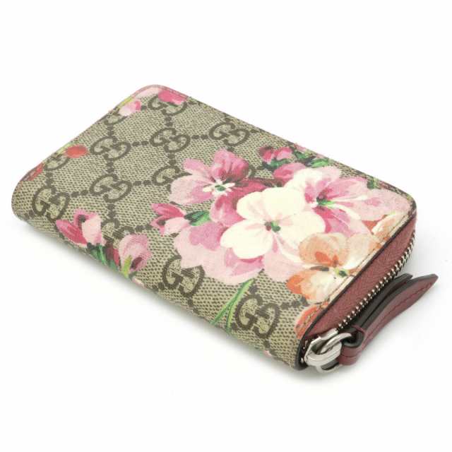 財布】GUCCI グッチ GGブルームス フラワー 花柄 ラウンドファスナー 
