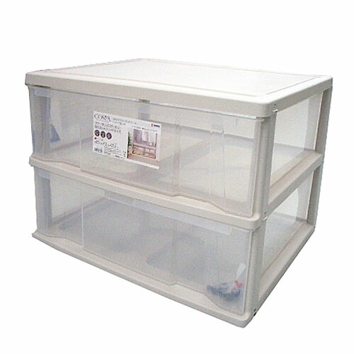 コスパクローゼット　ワイド深２段 天馬