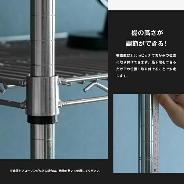 パワーラックα4段L 120W メタルラック 棚 システムラック 収納棚