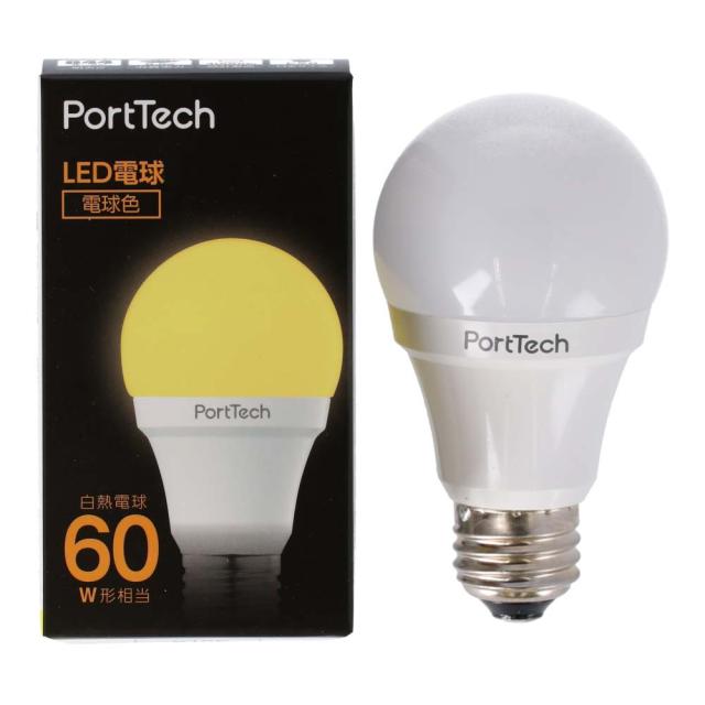 LED電球広配光60W相当 電球色 PA60L26 コーナンオリジナル PortTechの