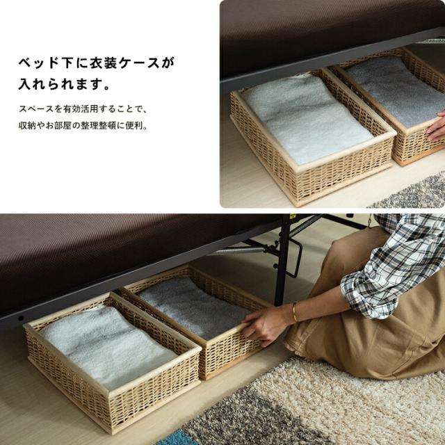 LIFELEX 折り畳み低反発ベッド コーナン LIFELEX 折り畳み低反発ベッド BR／BR 105200－440: 家具