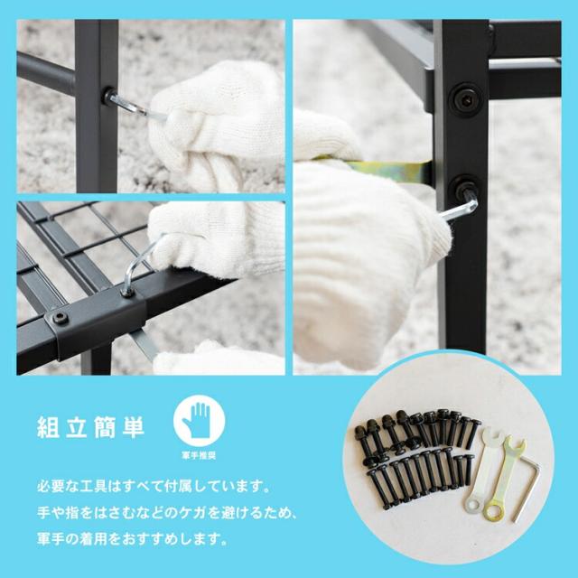 シンプルパイプベッド　ＢＫ　９５２００−３３５ 約幅９６０×奥行２０２０×高さ６２０ｃｍ コーナンオリジナル LIFELEX_6