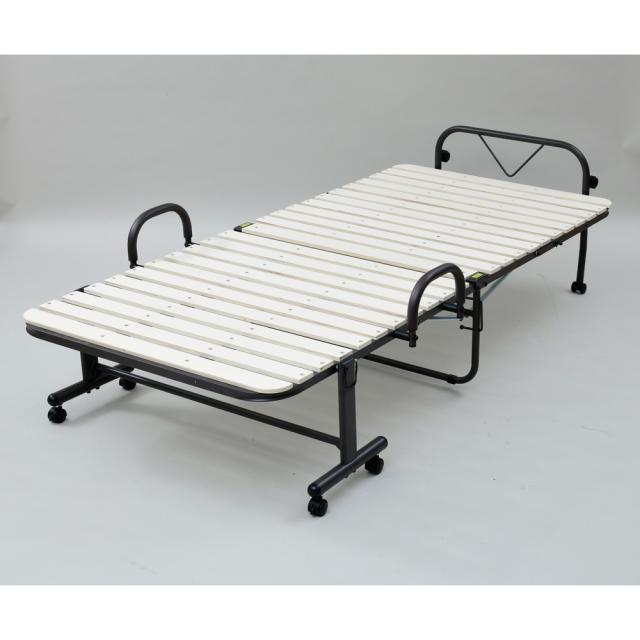 折り畳みすのこベッド NA/BR 105210−375 約幅104×奥行208×高さ55.5cm コーナンオリジナル LIFELEXの通販は 13,459円