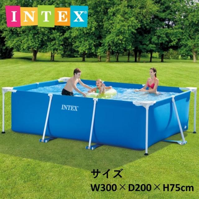 INTEX レクタングラフレーム プール 300cm 28272NP 【公式 