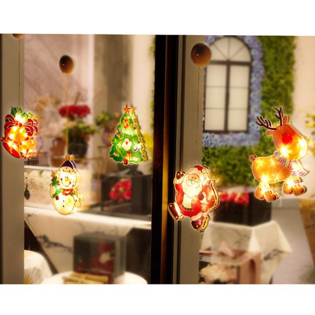 クリスマス 飾り クリスマスライト 玄関掛け 窓飾り イルミネーションライト 室内 Ledライト 電池式 吸盤式 クリスマスオーナメント サンの通販はau Pay マーケット ファシアプライム店