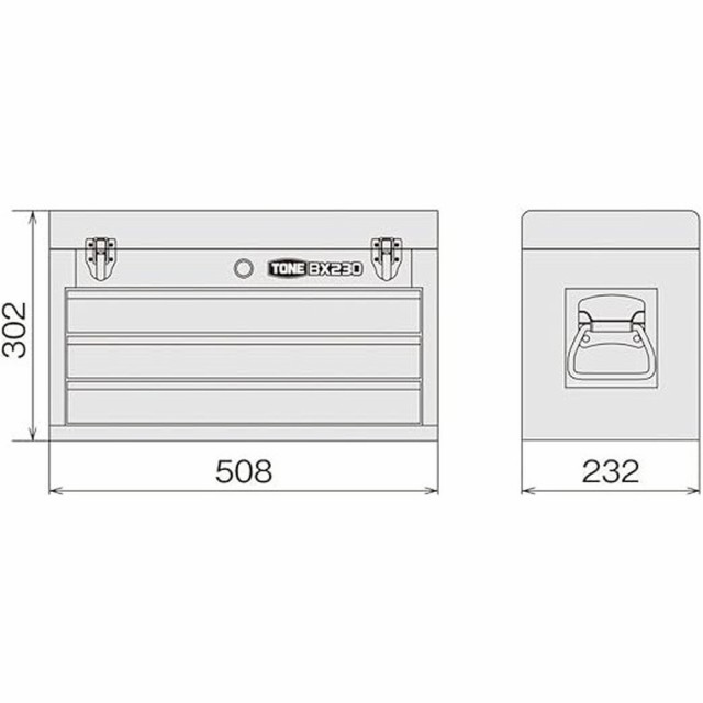 トネ(TONE) ツールチェスト BX230 レッドの通販はau PAY マーケット モノパ！ au PAY マーケット－通販サイト