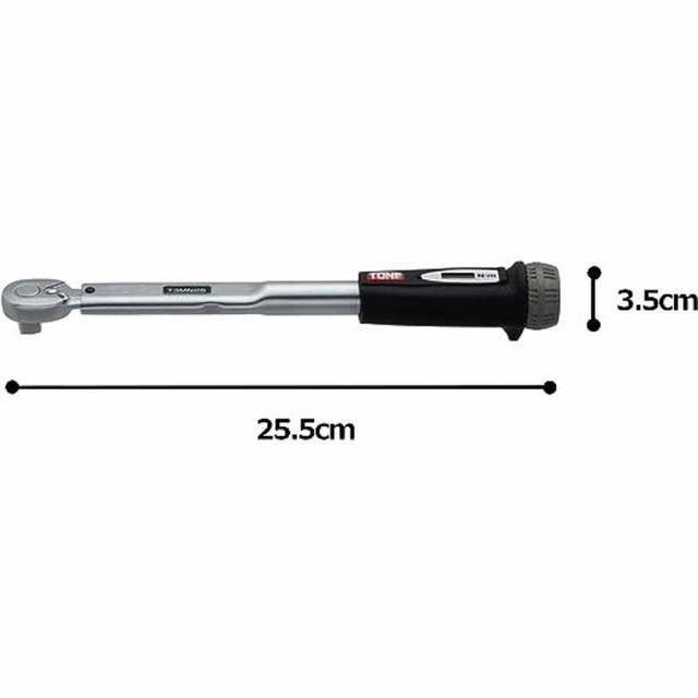 トネ(TONE) プレセット形トルクレンチ(ダイレクトセットタイプ) T3MN25-QL 差込角9.5mm(3/8