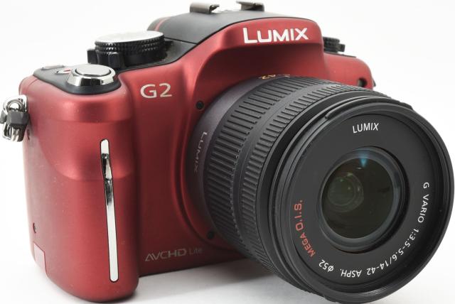 パナソニック ミラーレス Panasonic LUMIX DMC-G2 レンズキット レッド