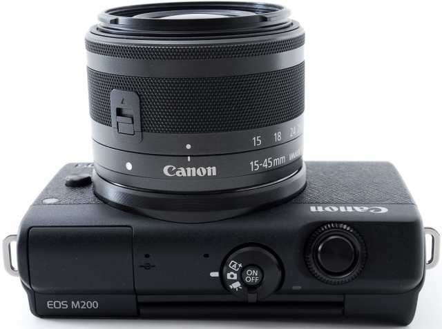 キヤノン ミラーレス CANON EOS M200 レンズキット ブラック 中古 Wi-Fi ＆Bluetooth搭載 新品SDカード付き  届いてすぐに使えるの通販はau PAY マーケット - Ｉさんの camera shop au PAY マーケット店 | au PAY  マーケット－通販サイト