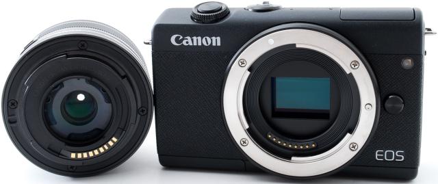 キヤノン ミラーレス CANON EOS M200 レンズキット ブラック 中古 Wi