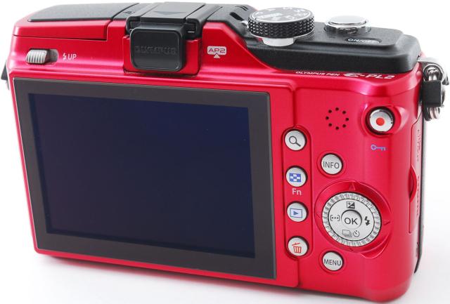 オリンパス ミラーレス OLYMPUS PEN Lite E-PL2 レンズキット レッド