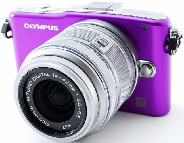 オリンパス ミラーレス OLYMPUS PEN mini E-PM1 レンズキット パープル
