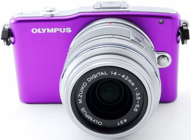 オリンパス ミラーレス OLYMPUS PEN mini E-PM1 レンズキット パープル