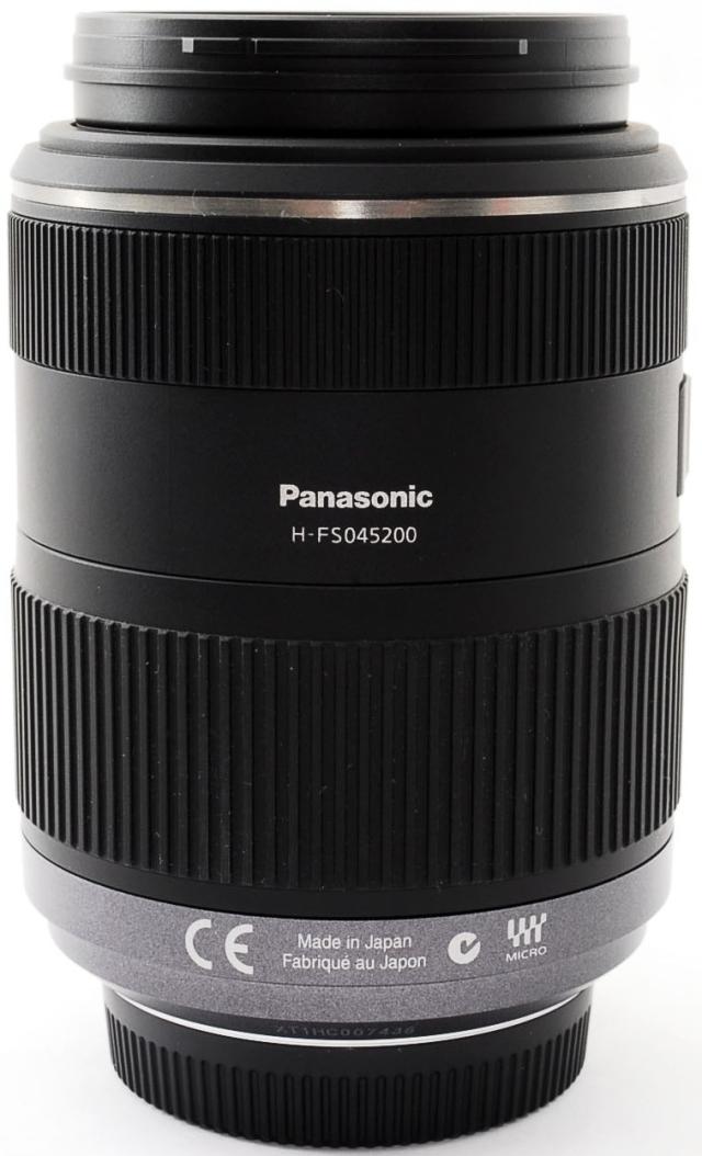 パナソニック 望遠レンズ Panasonic LUMIX G VARIO 45-200mm F4.0-5.6 MEGA O.I.S. 中古 レンズフード ＆レンズポーチ付き 長期保証
