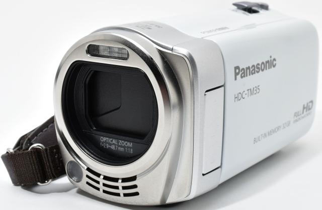 ビデオカメラ パナソニック Panasonic HDC-TM35 ホワイト 中古 新品SD
