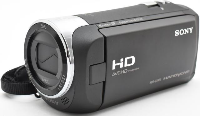 ビデオカメラ ソニー SONY HDR-CX470 ブラック 中古 新品SDカード付き