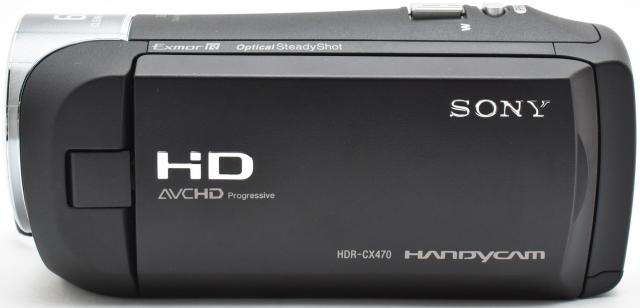 ビデオカメラ ソニー SONY HDR-CX470 ブラック 中古 新品SDカード付き