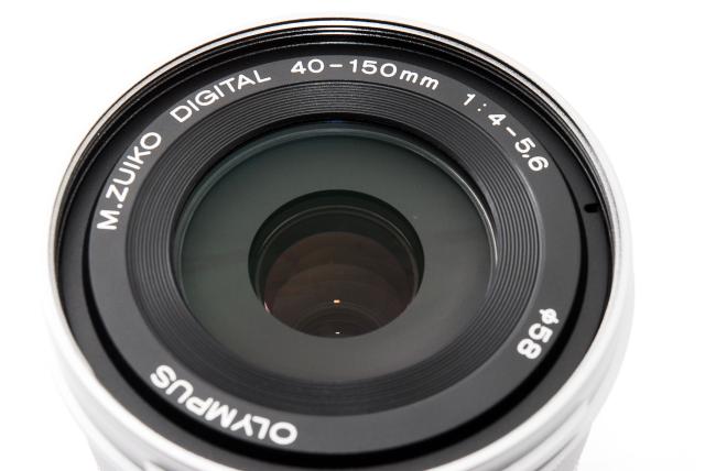 望遠レンズ オリンパス 未使用品 保証 OLYMPUS M.ZUIKO DIGITAL ED 40-150mm R シルバー_4