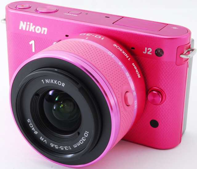 ニコン ミラーレス Nikon 1 J2 レンズキット ピンク スマホに送れる