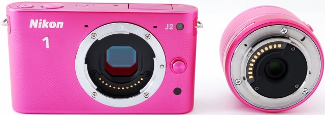 ニコン ミラーレス Nikon 1 J2 レンズキット ピンク スマホに